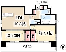 さくらHillsRokubanPlatinumResidence 3LDKの間取図画像