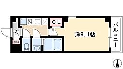 パルテ　デルマーレ 1階1Kの間取り