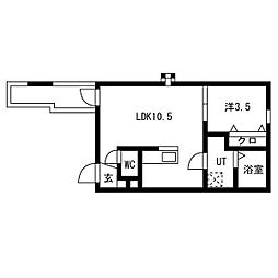 間取図画像 1LDK