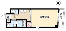 エクセレント名駅南 5階1Kの間取り