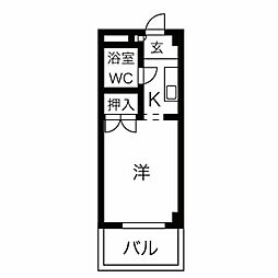 間取図画像 1K