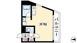 さくら館本陣 ワンルームの間取図画像
