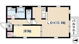 リュクススタイル大正町 1LDKの間取図画像