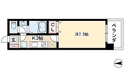 KDXレジデンス神宮前 ワンルームの間取図画像