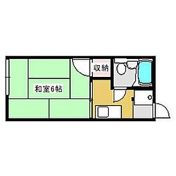 シティハイムキトウハイツ 1Kの間取図画像