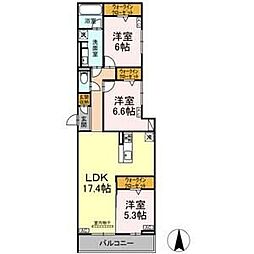 リアンフォール 3階/-