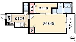 アルバーダ1 1SKの間取図画像