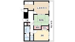 コンフォートピア・アツミ 2LDKの間取図画像