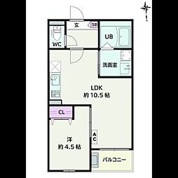 Jack shohoVIII 1LDKの間取図画像