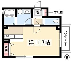 フォレストビレッジ大正町 ワンルームの間取図画像