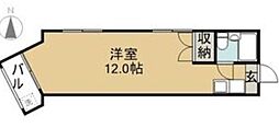 ブランシュ東海通 ワンルームの間取図画像