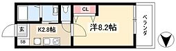 エステート野立 1Kの間取図画像
