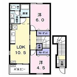カーサ グラッツィオーソ 2階/-