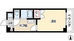 第2メゾン1 1Kの間取図画像