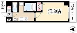 リアライズ沢下町2 1Kの間取図画像