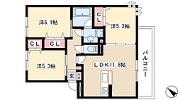 アリエッタ 3LDKの間取図画像