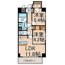 BRILLIA COURT TAIKO-DORI 2LDKの間取図画像