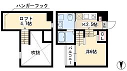 ココマンション 1Kの間取図画像
