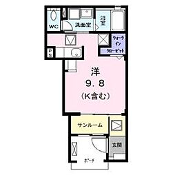 グレイス ワンルームの間取図画像