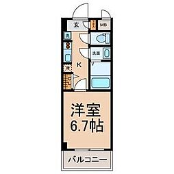 Stella 1Kの間取図画像