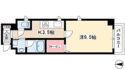 アーバンライフ名駅ウエスト 1Kの間取図画像