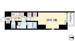 BRIO名南 1Kの間取図画像