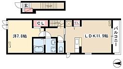 ロータス 1LDKの間取図画像