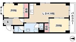 ロジュマンS・T 2LDKの間取図画像