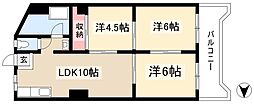 第二協和コーポ 3LDKの間取図画像