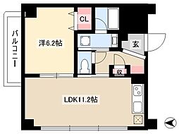 ショコラ 1LDKの間取図画像