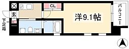 プレシャスコート金山 1Kの間取図画像