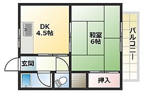 カルム関生 207 ｜ 京都府京都市山科区大宅関生町（賃貸アパート1DK・2階・24.75㎡） その2