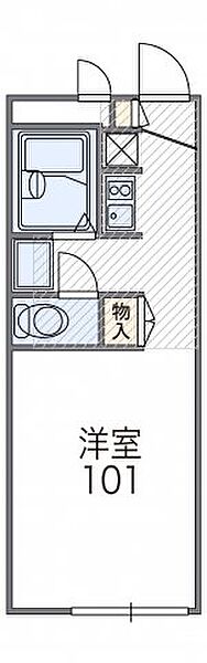 レオパレスアニバーサリー 204｜京都府京都市伏見区片原町(賃貸アパート1K・2階・19.87㎡)の写真 その2