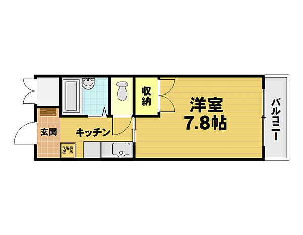 ルナソーレ淀 103｜京都府京都市伏見区淀下津町(賃貸マンション1K・1階・21.77㎡)の写真 その2