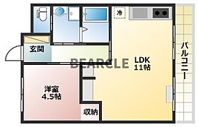 山科市営住宅1棟 407 ｜ 京都府京都市山科区西野様子見町1-2（賃貸マンション1LDK・4階・39.60㎡） その2