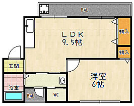 グランコートビワコ A-4 ｜ 滋賀県大津市浜大津3丁目9-7（賃貸アパート1LDK・4階・36.99㎡） その2