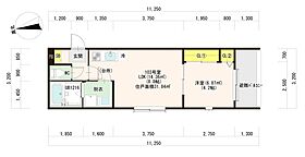 (仮称）深草越後屋敷町コーポ 103 ｜ 京都府京都市伏見区深草越後屋敷町72-10（賃貸アパート1LDK・1階・31.84㎡） その1