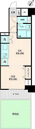 シティ田町 1DKの間取図画像