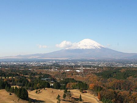 富士山を望む立地