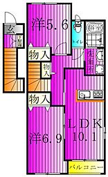 レンミッキ〜lemmikki〜 2階2LDKの間取り