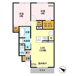 フォレヴィラージュB 1階