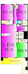 グラン・レジデンス1 3LDKの間取図画像