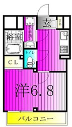 ロイヤルフレア・M 1Kの間取図画像