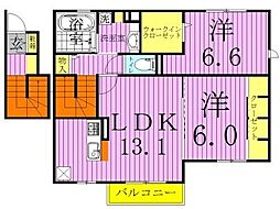 クレストフォーチュンB 2階