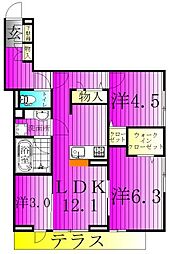 b-kubus(ビークブス) 3LDKの間取図画像