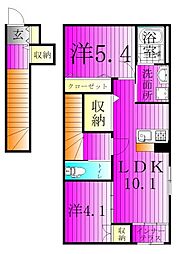 オハナ(OHANA) 2LDKの間取図画像
