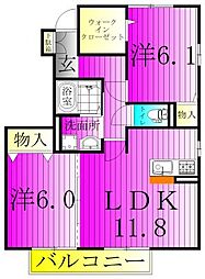 サントビーサウスヒル B 1階/101