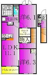 ベル・コリーヌA 2階/-
