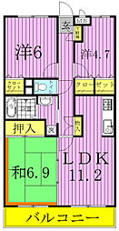 セザンつくし野 3階