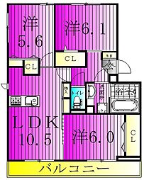 メルヴェイユおおたかの森II 3階